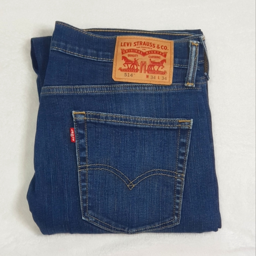 Men's Levis jeans 514 W34 L34 - Picture 4 of 5